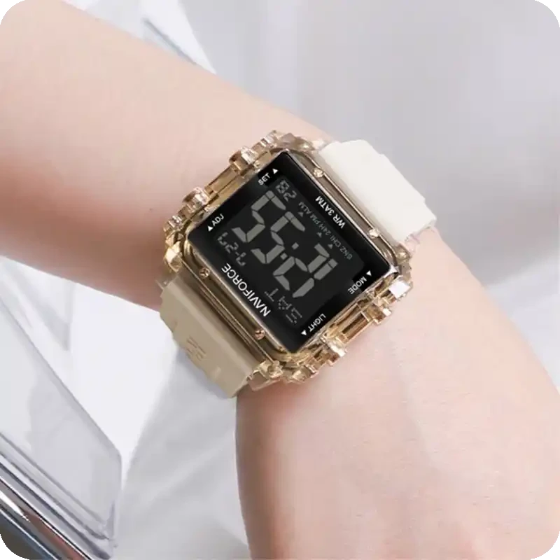 ساعت مچی زنانه نیوی فورس Naviforce NF 7101 کرم